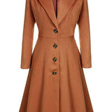 Adelina™ | Tailored Fit-and-Flare Midi Coat