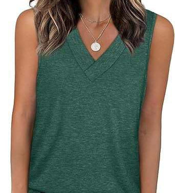 V-Neck Casual Sleeveless Tank Top