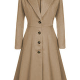 Adelina™ | Tailored Fit-and-Flare Midi Coat