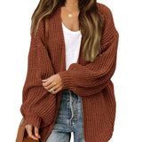 Katya™ | Chunky Knit Oversized Open Cardigan