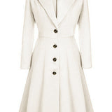 Adelina™ | Tailored Fit-and-Flare Midi Coat