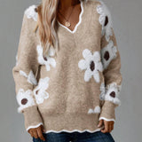 Lydia™ | Elegant Knit Sweater with Lace