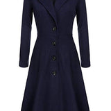 Adelina™ | Tailored Fit-and-Flare Midi Coat