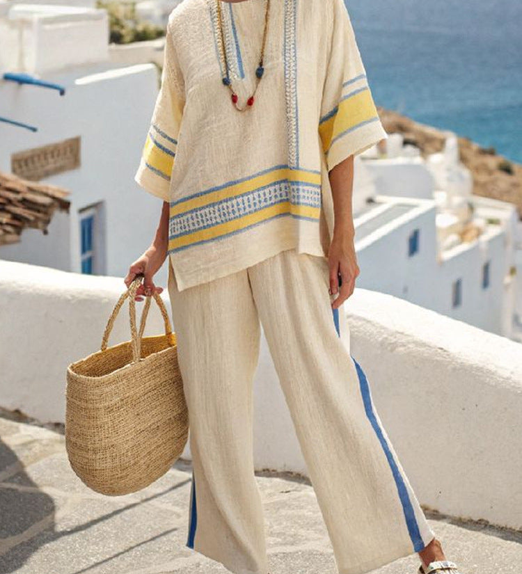 Morine™ | Elegant and Casual Striped Set