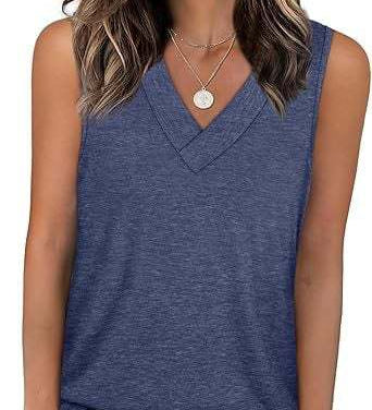 V-Neck Casual Sleeveless Tank Top