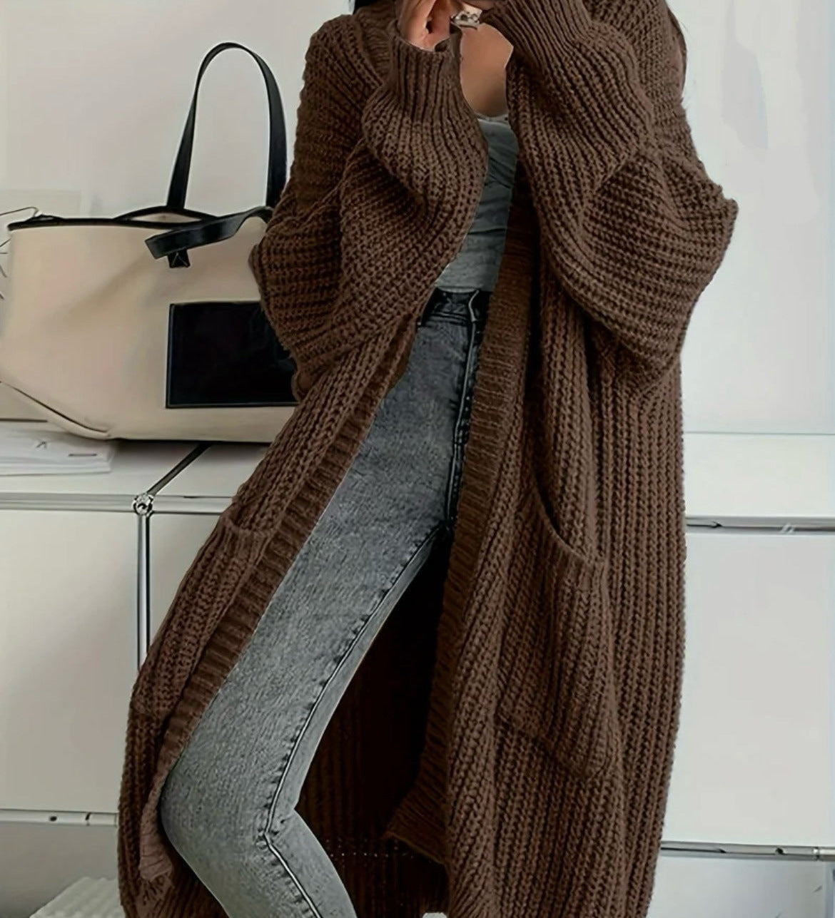 Marlene™ | Elegant Over-the-Knee Cardigan