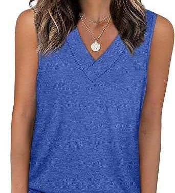 V-Neck Casual Sleeveless Tank Top