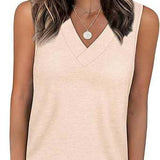 V-Neck Casual Sleeveless Tank Top