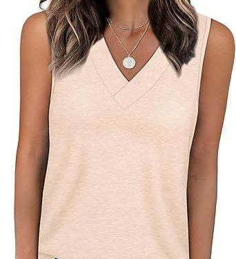 V-Neck Casual Sleeveless Tank Top
