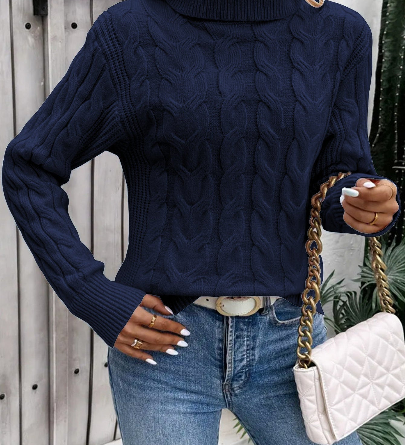 Anna™ | Elegant Round Neck Knit Sweater