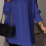 Oversized Elegant Long-Sleeve Button-Down Shirt