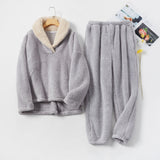 Tiny™ | Sherpa-collar fleece loungewear set