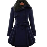 Lobelia™ | Chic coat with fur