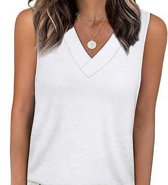 V-Neck Casual Sleeveless Tank Top