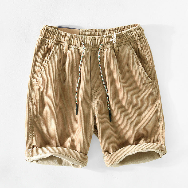 Textured Corduroy Shorts