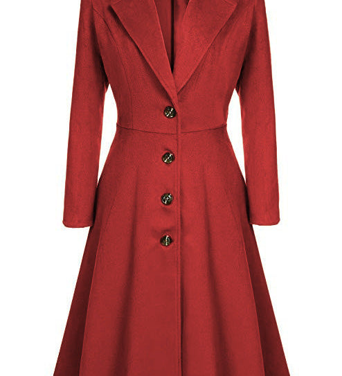 Adelina™ | Tailored Fit-and-Flare Midi Coat