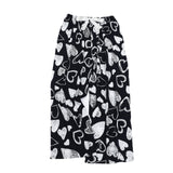 Bandana Paisley Print Wide-Leg Drawstring Pants