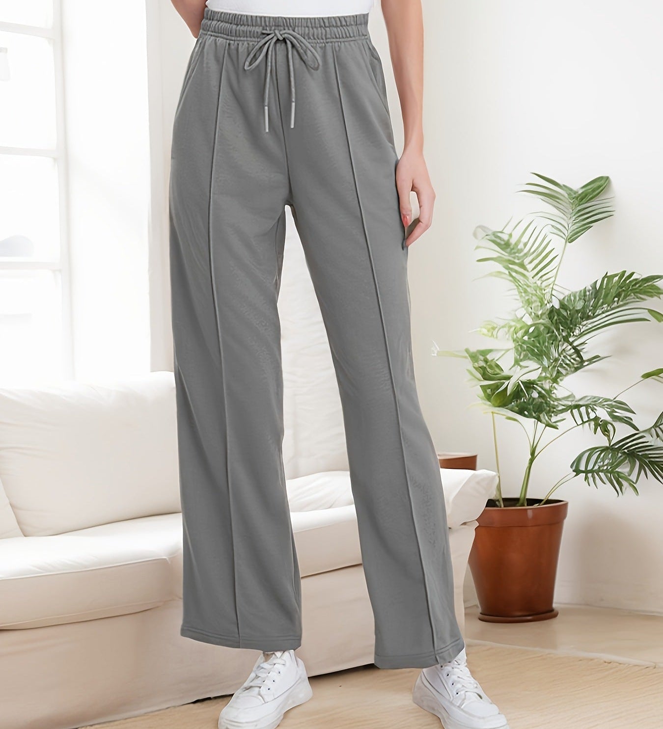 Bulma™ | Elegant Wide-Leg Cotton Pants