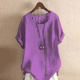 Asymmetrical Button Tunic Top
