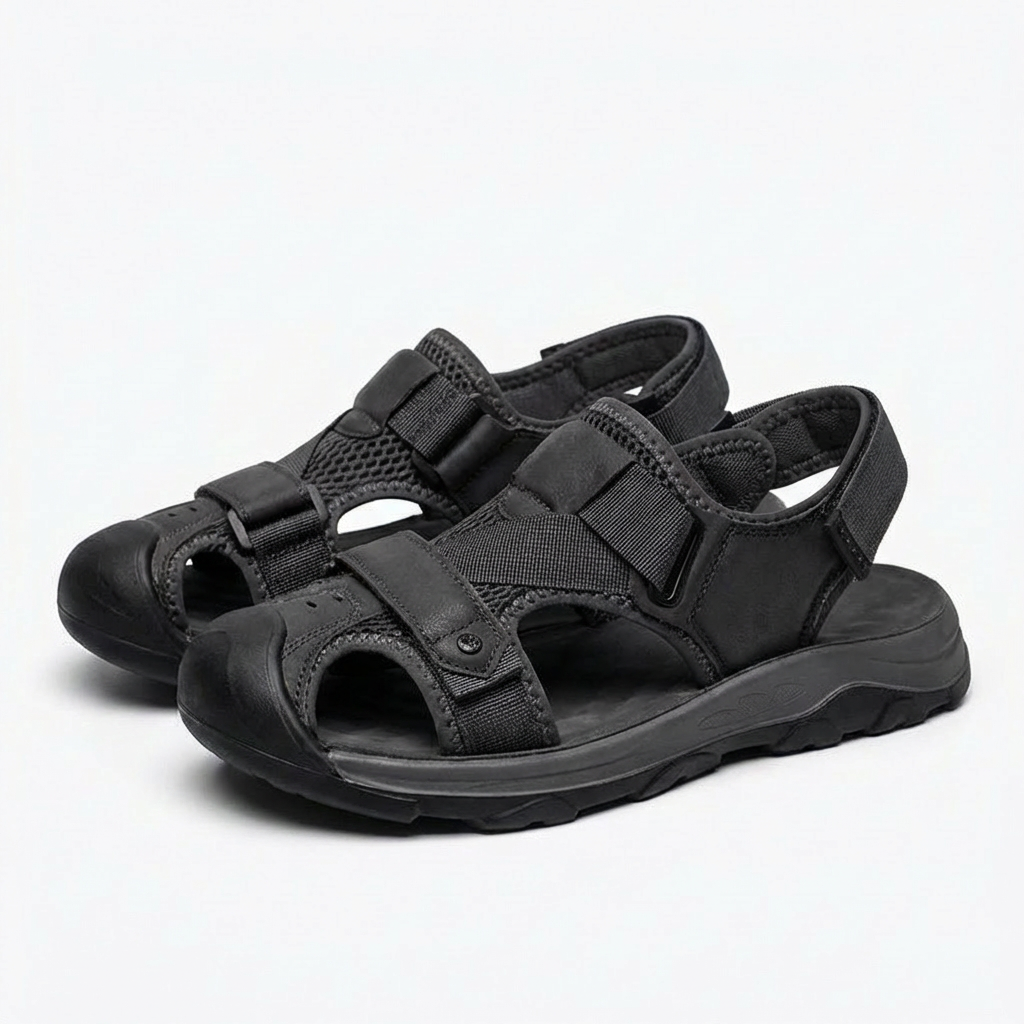 Pablo Men's Closed-Toe Sandals with Trekking Sole | Ideal for Outdoor Adventures