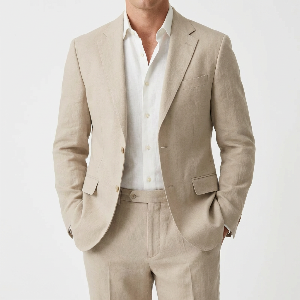 Pablo | Men's Relaxed Fit Two-Piece Suit with Classic Lapel | Summer Collection