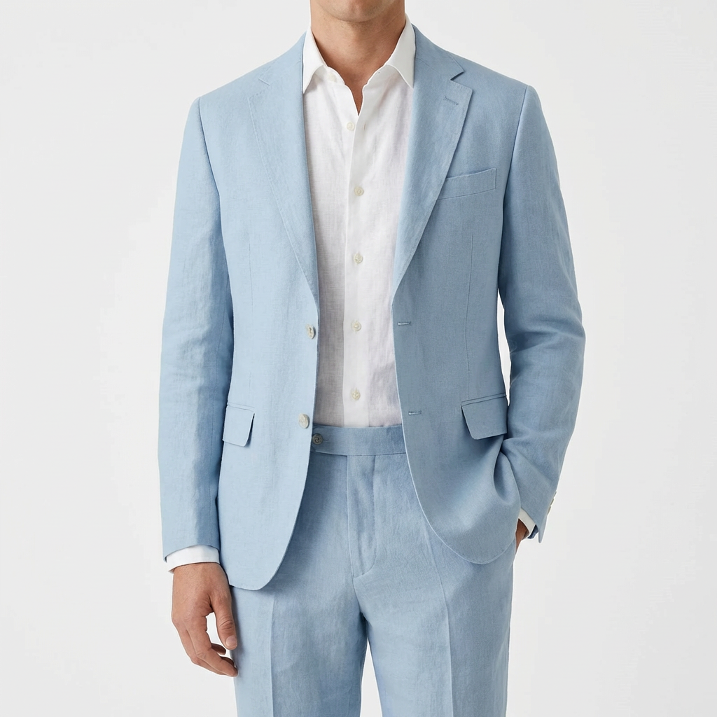Pablo | Men's Relaxed Fit Two-Piece Suit with Classic Lapel | Summer Collection