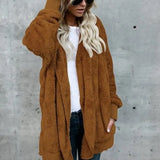 Evie™ | Plush Open-Front Teddy Cardigan