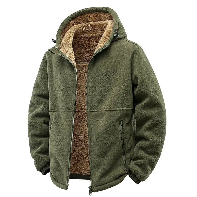 Chic Wind-Resistant Wool Overcoat