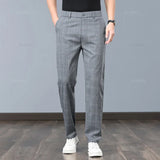 Stretchable Plaid Pants