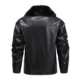 Enhanced Warmth Fleece-Lined Leather Jacket