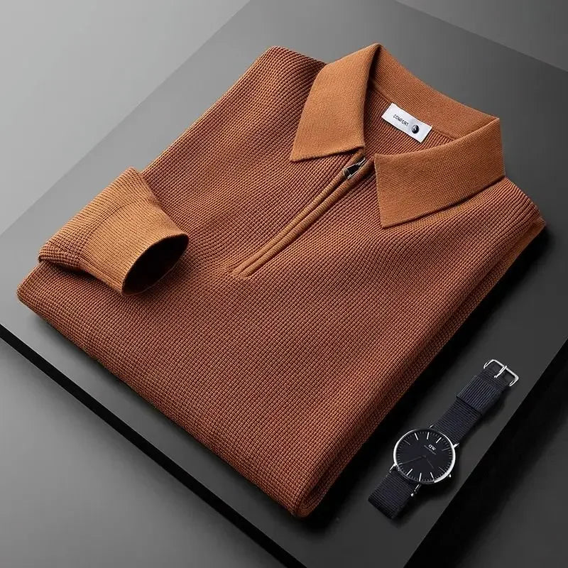 Stylish Men's Zip-Up Sweater