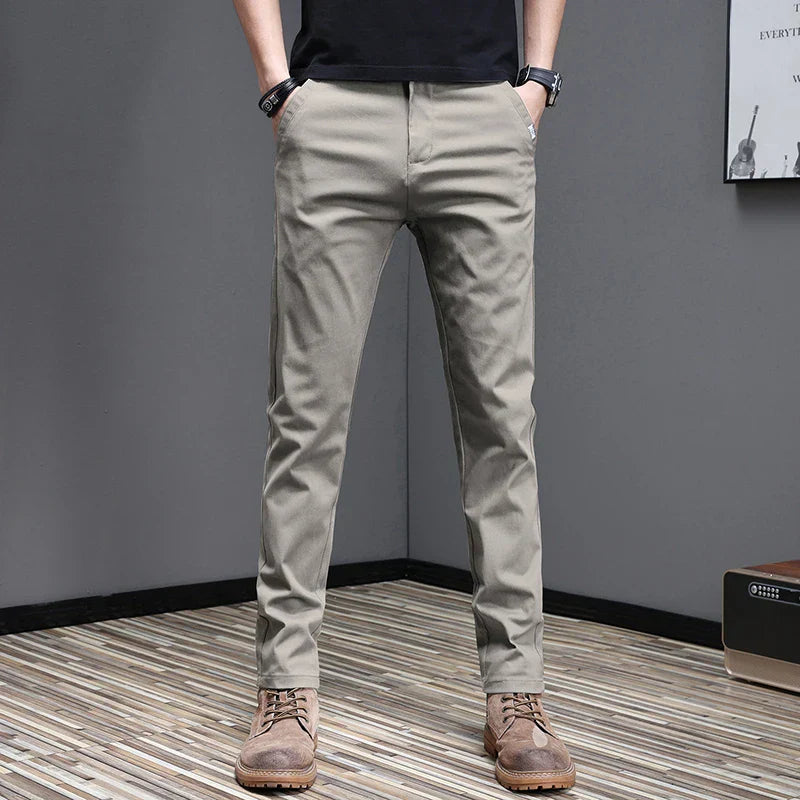 Relaxed Fit Cotton Trousers