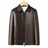 Stylish Men's Leather Coat