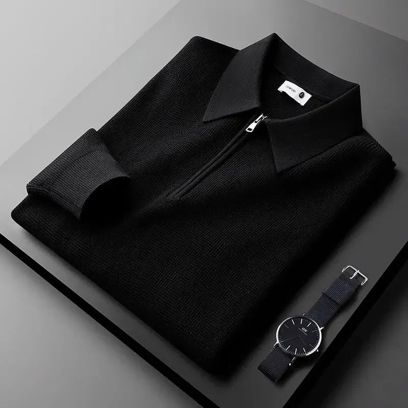 Stylish Men's Zip-Up Sweater