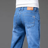 Relaxed Fit Straight Leg Denim Jeans
