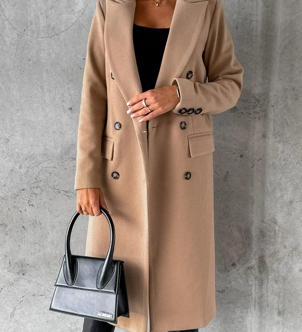 Bakoto™ | Elegant Long Wool Coat