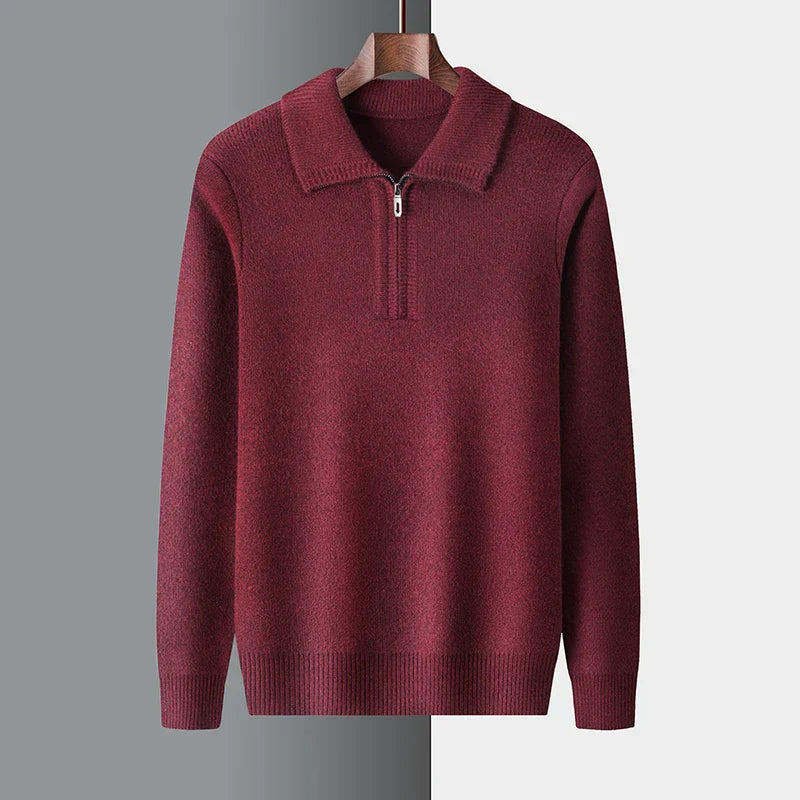 Chic Cashmere Zipper Sweater