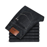 Relaxed Fit Straight Leg Denim Jeans