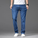 Relaxed Fit Straight Leg Denim Jeans