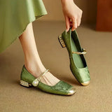 Mestelle™ | Elegant Leather Mary Janes