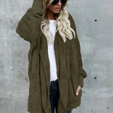 Evie™ | Plush Open-Front Teddy Cardigan