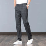 Stretchable Plaid Pants