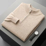 Florence Cashmere Zip-Up Sweater
