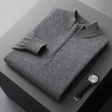 Florence Cashmere Zip-Up Sweater