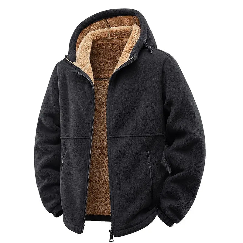 Chic Wind-Resistant Wool Overcoat