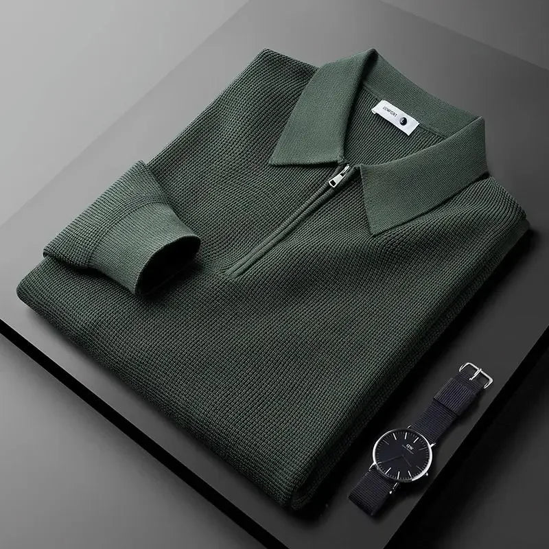 Stylish Men's Zip-Up Sweater