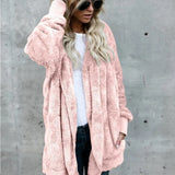 Evie™ | Plush Open-Front Teddy Cardigan