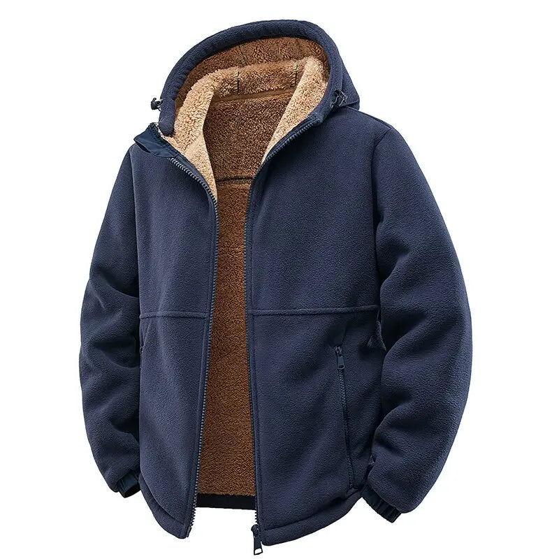 Chic Wind-Resistant Wool Overcoat