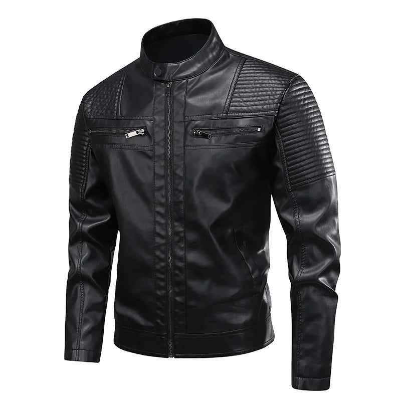 Vintage-Inspired Leather Jacket