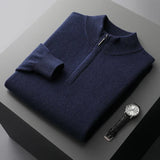 Florence Cashmere Zip-Up Sweater